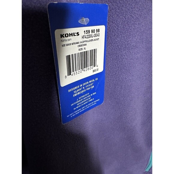 Hurley Sweater Mens Size XL Quarter Zip Pullover Color Block Fleece Top Nirvana - Picture 4 of 6